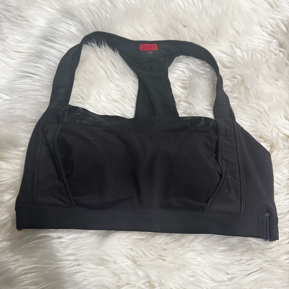 SPANX black sports bra‎ size M